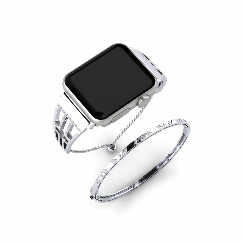 Stainless Steel /18k White Gold Apple Watch® Farewell Set