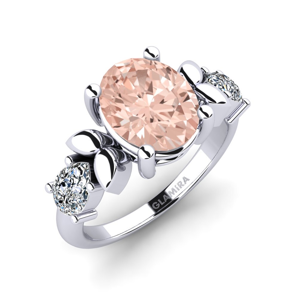 Oval Morganite Engagement Ring Faried
