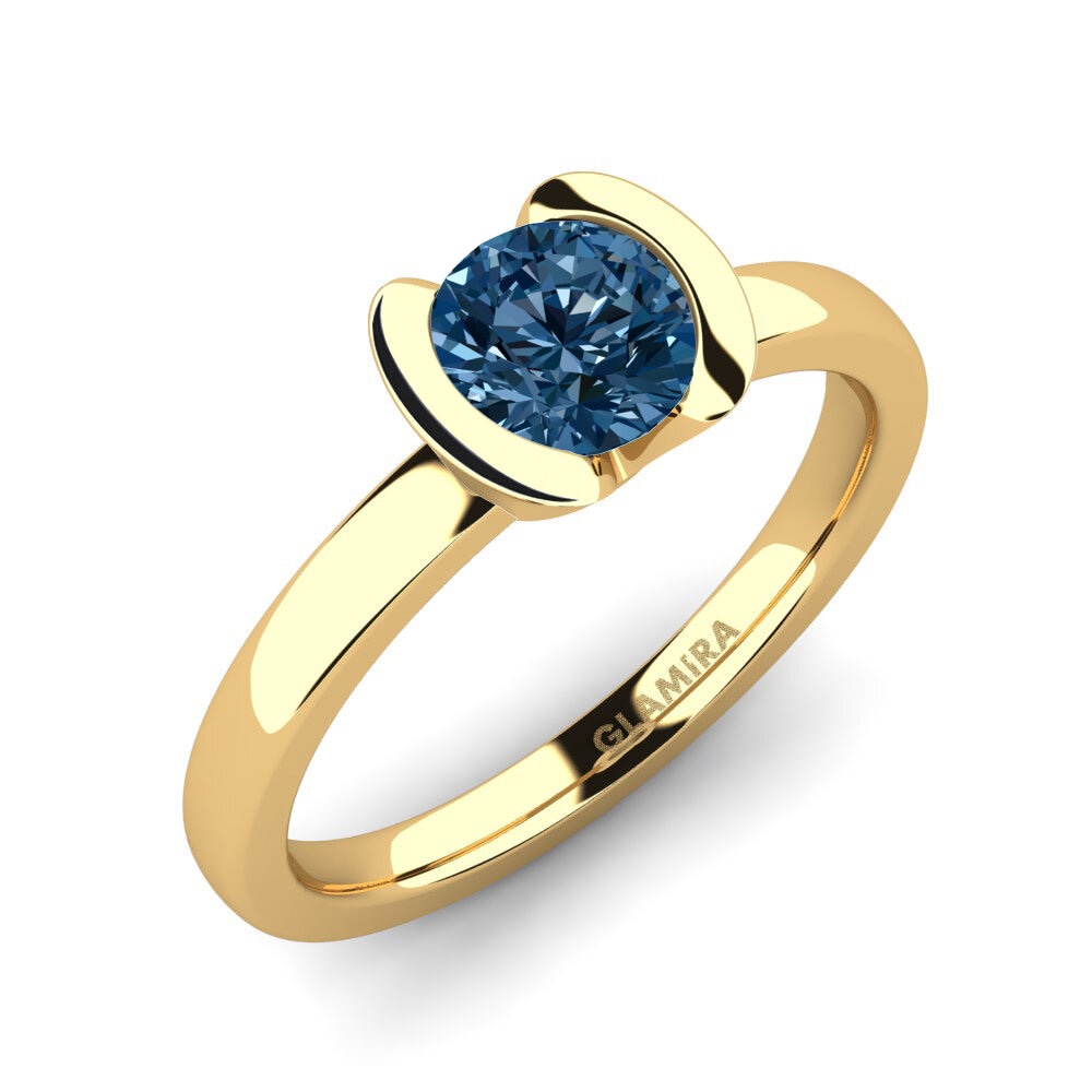 Blue Diamond Engagement Ring Farrah