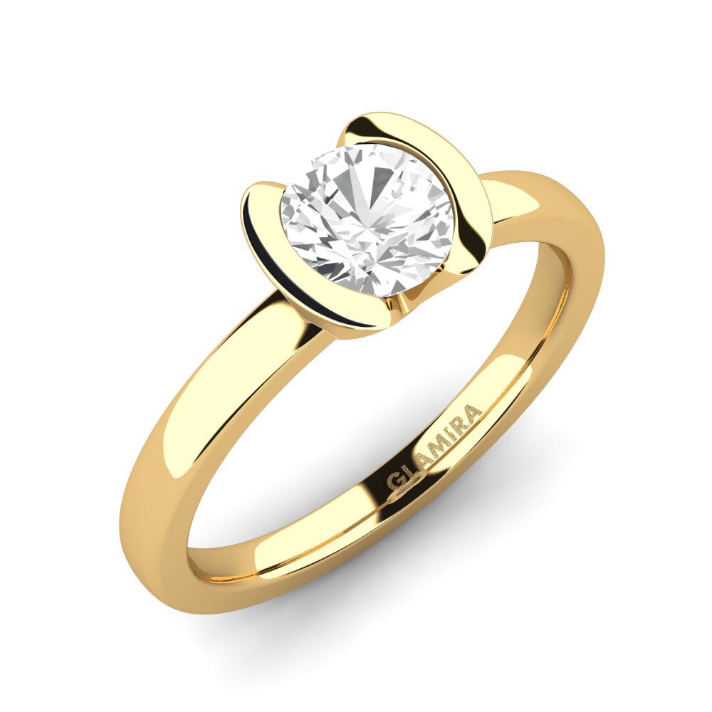 White sapphire Engagement Ring Farrah