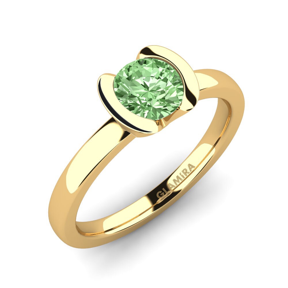 Green Diamond Engagement Ring Farrah