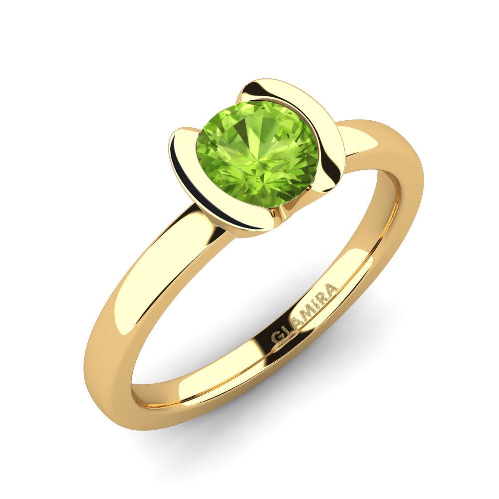 Peridot Engagement Ring Farrah