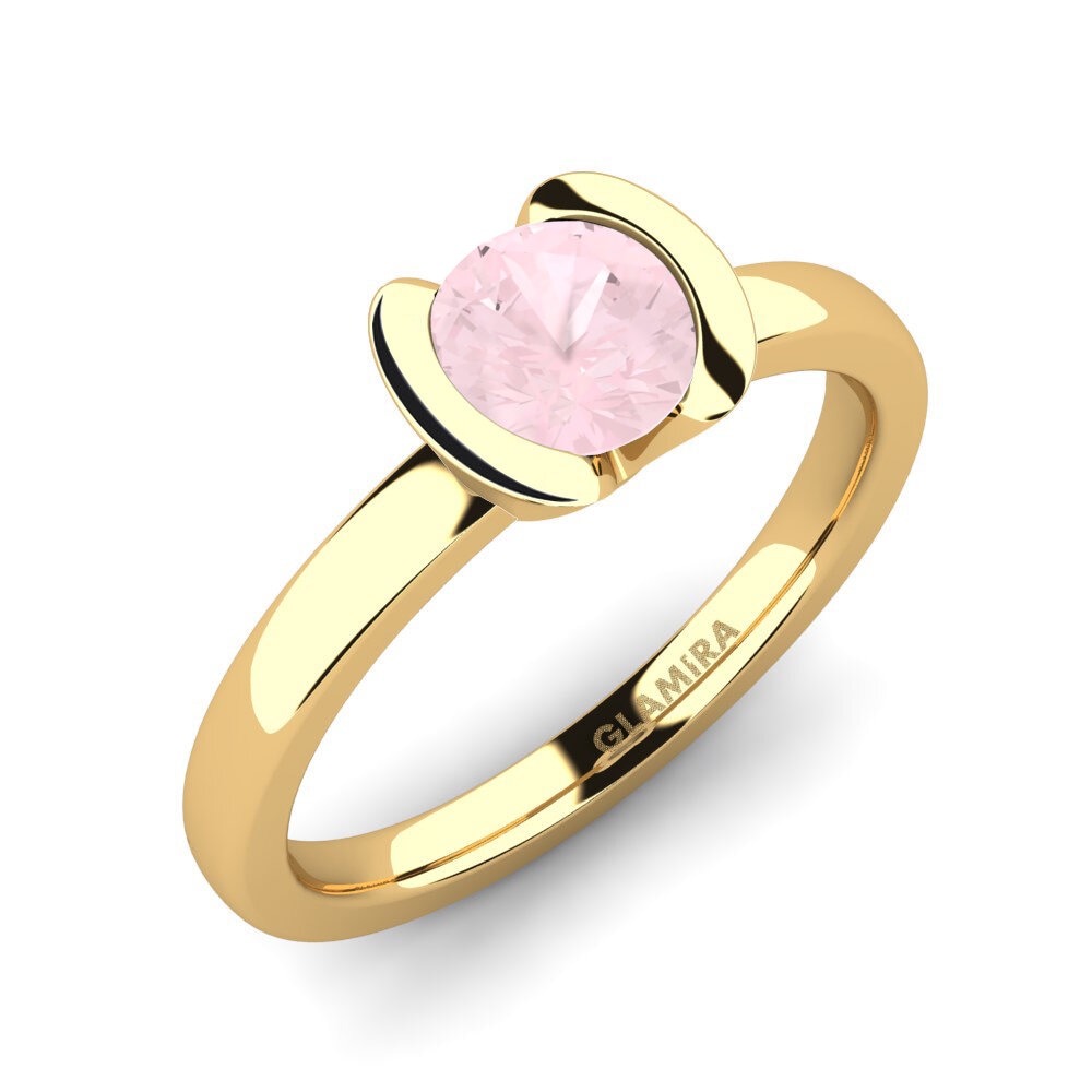 Rose Quartz Engagement Ring Farrah