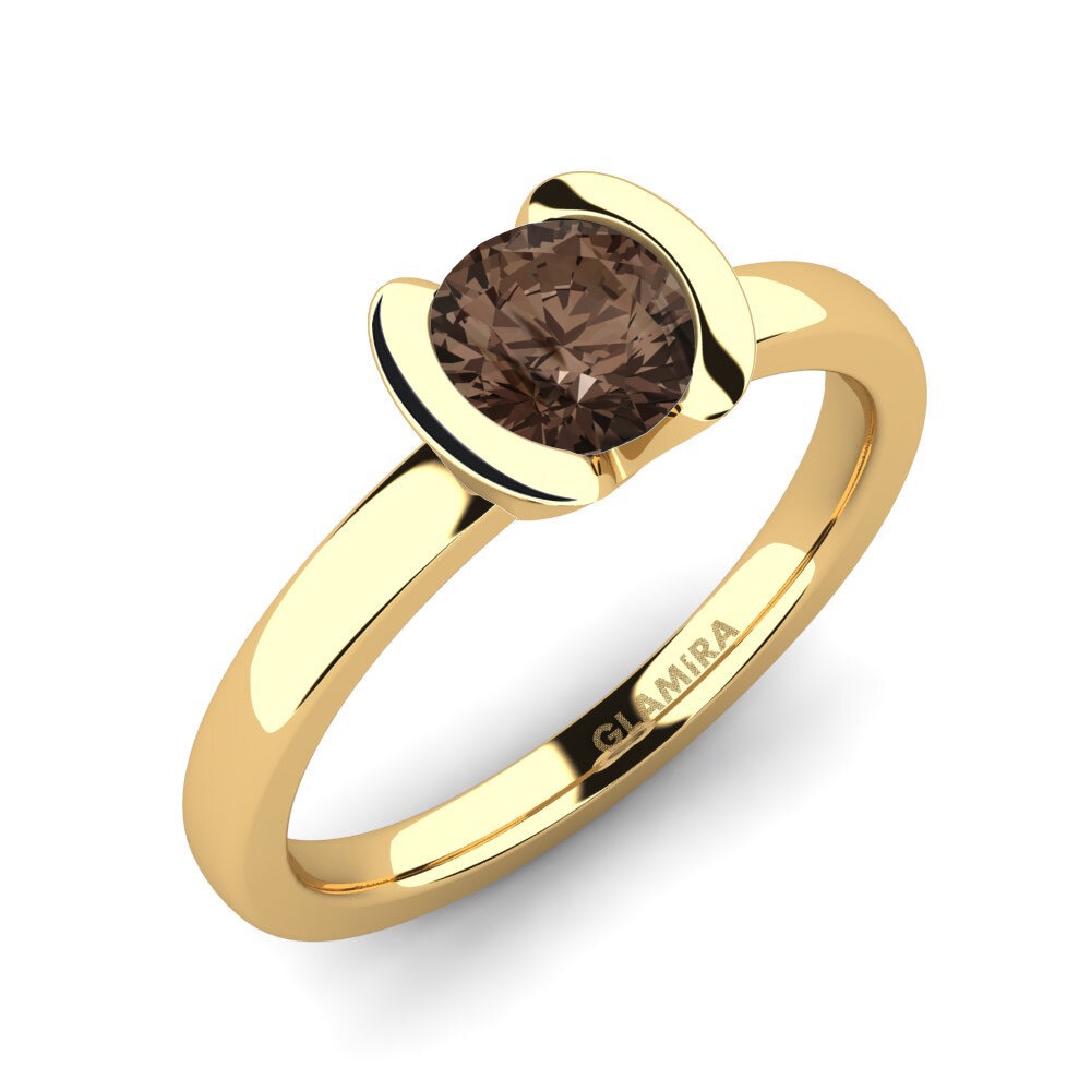 Smoky Quartz Engagement Ring Farrah