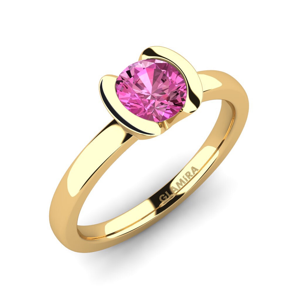 Pink Topaz Engagement Ring Farrah