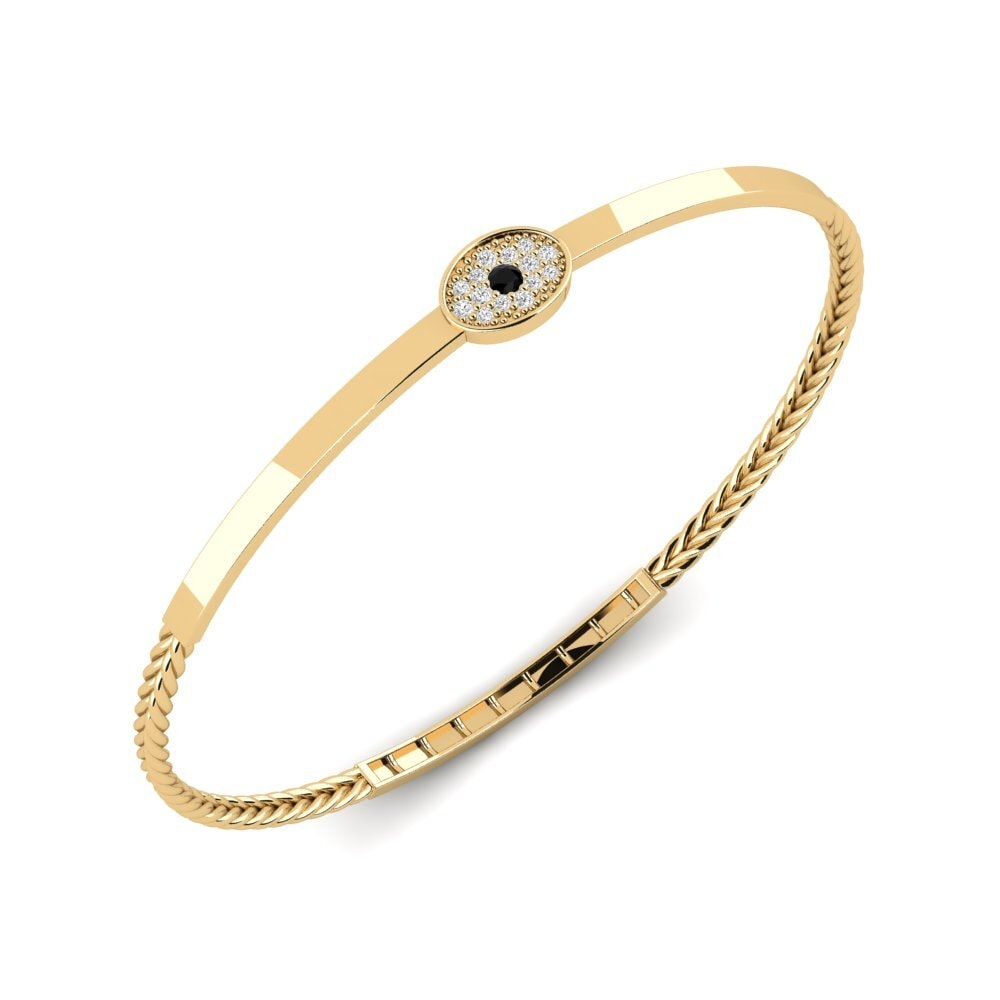 Ronde Onyx Noir Bracelet jonc femme Fastpass