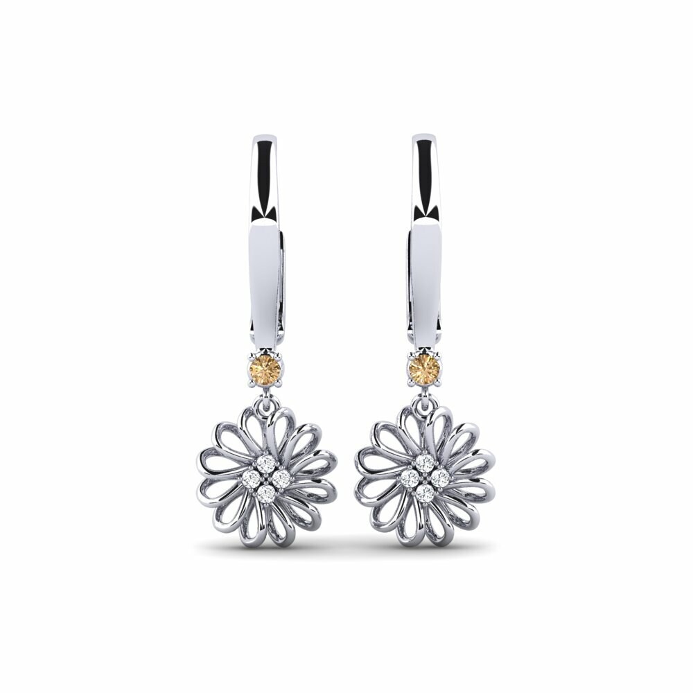 Diamante Marrón Pendiente de mujer Fateful