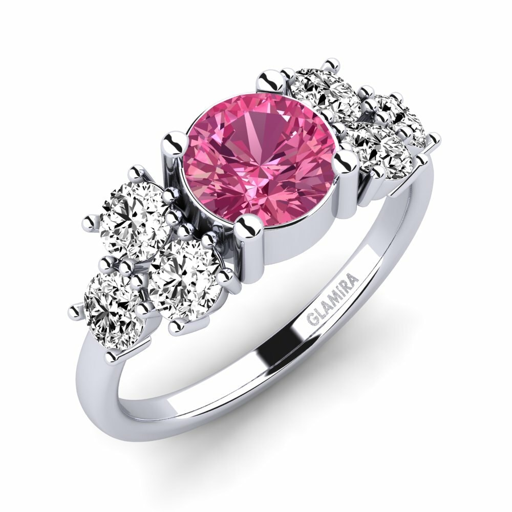 Turmalina rosa Anillo de Mujer Fatond
