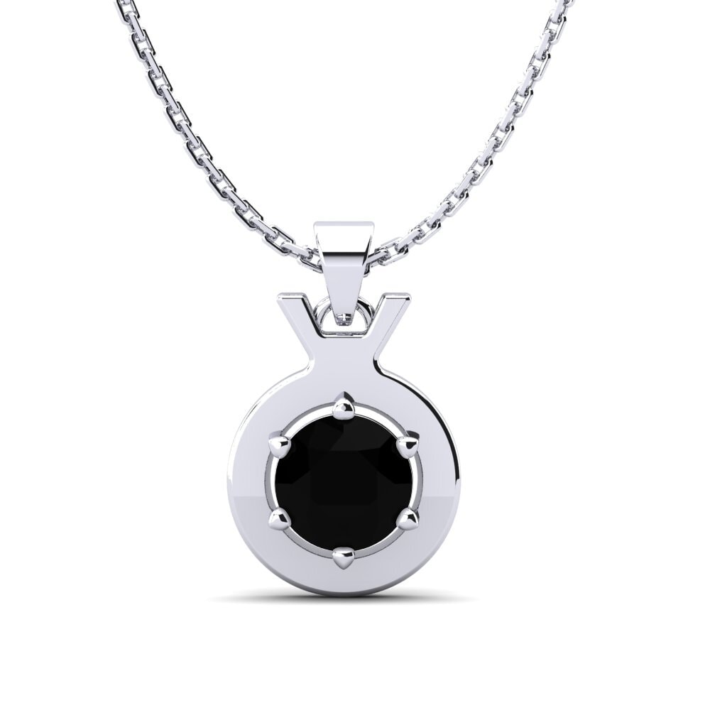 Ónix Negro Colgante de Mujer Faunus