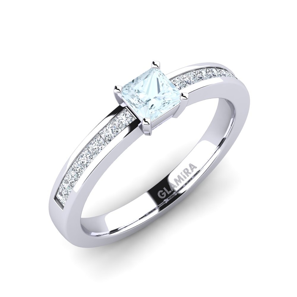 Aquamarine Engagement Ring Fausta