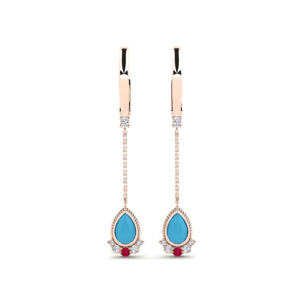 14k Rose Gold Women's Earring Faustum