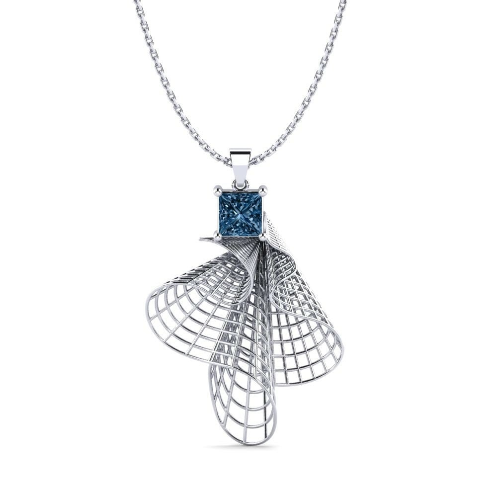 Fusion Blue Diamond Necklaces