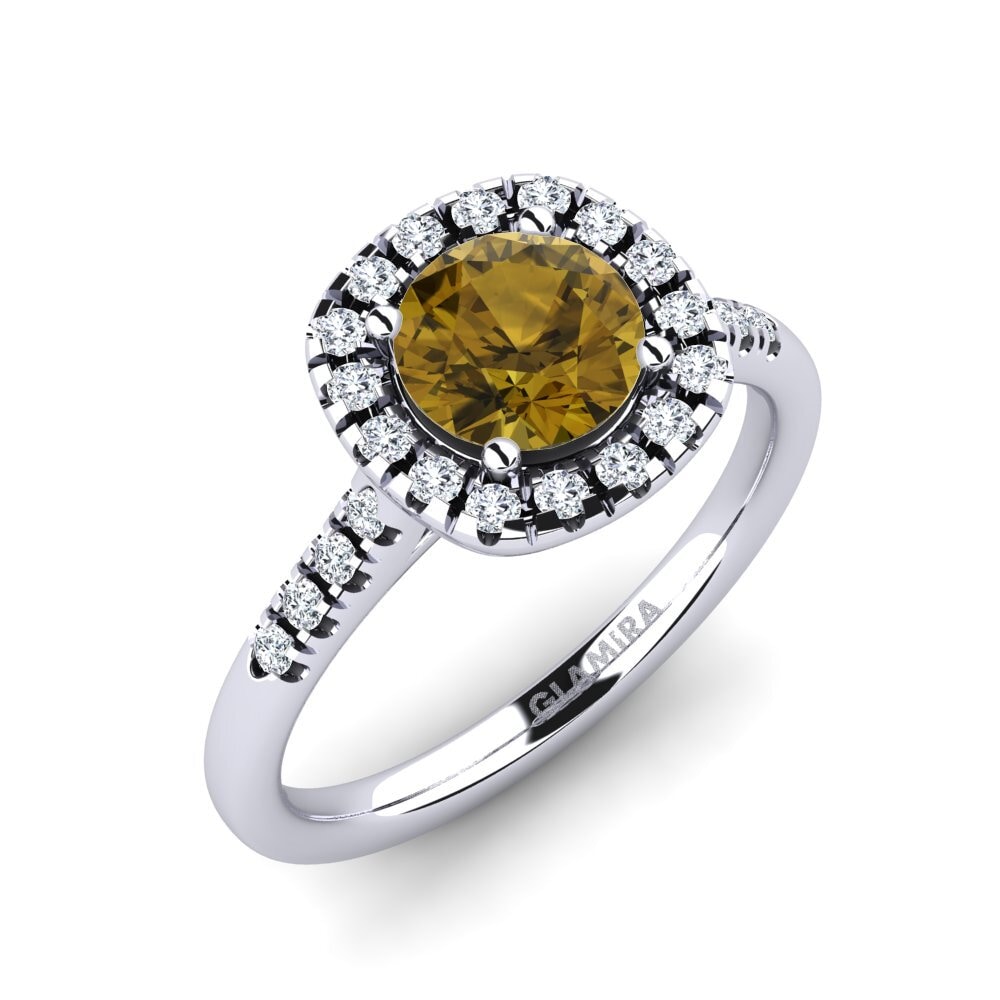 Brown Zircon Engagement Ring Fayette