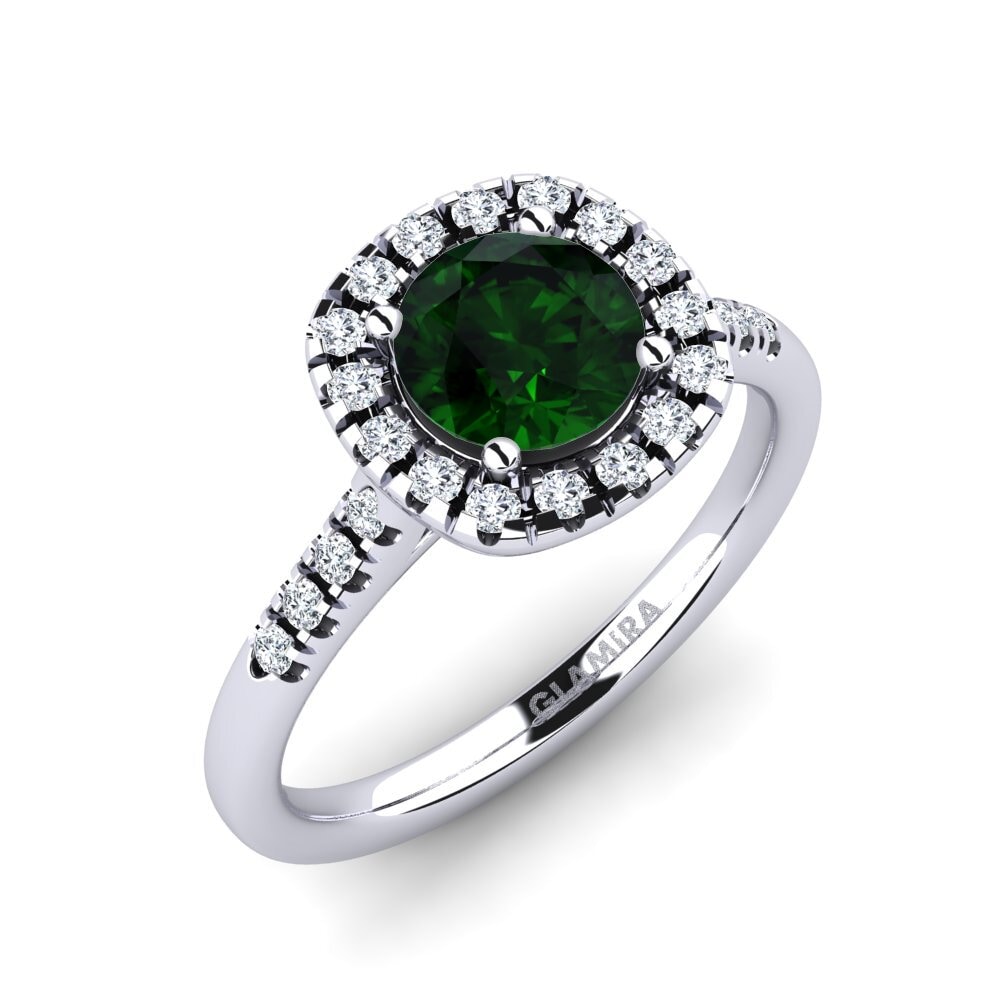 Green Tourmaline Engagement Ring Fayette
