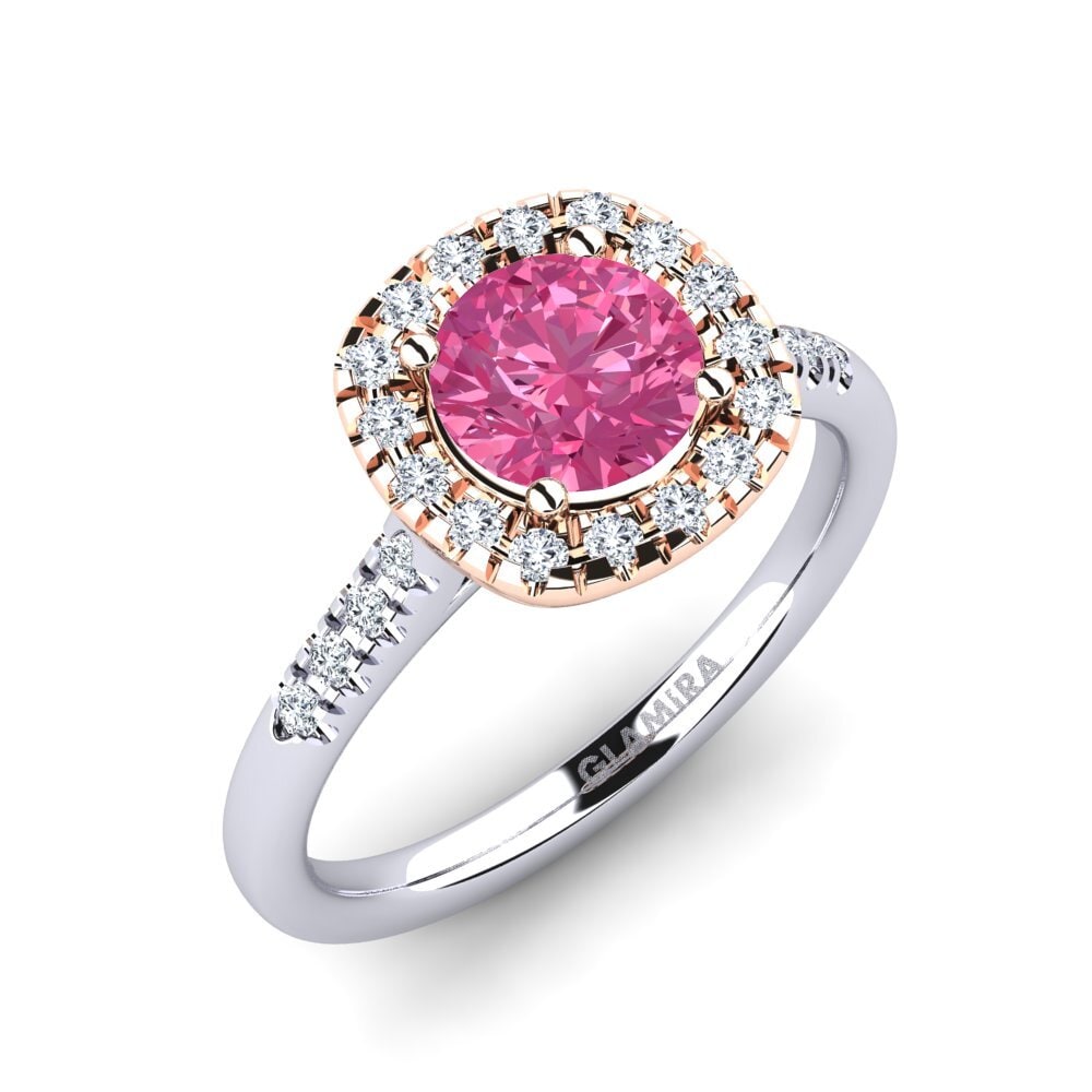 Or Blanc & Rose 14k Bague de fiançailles Fayette