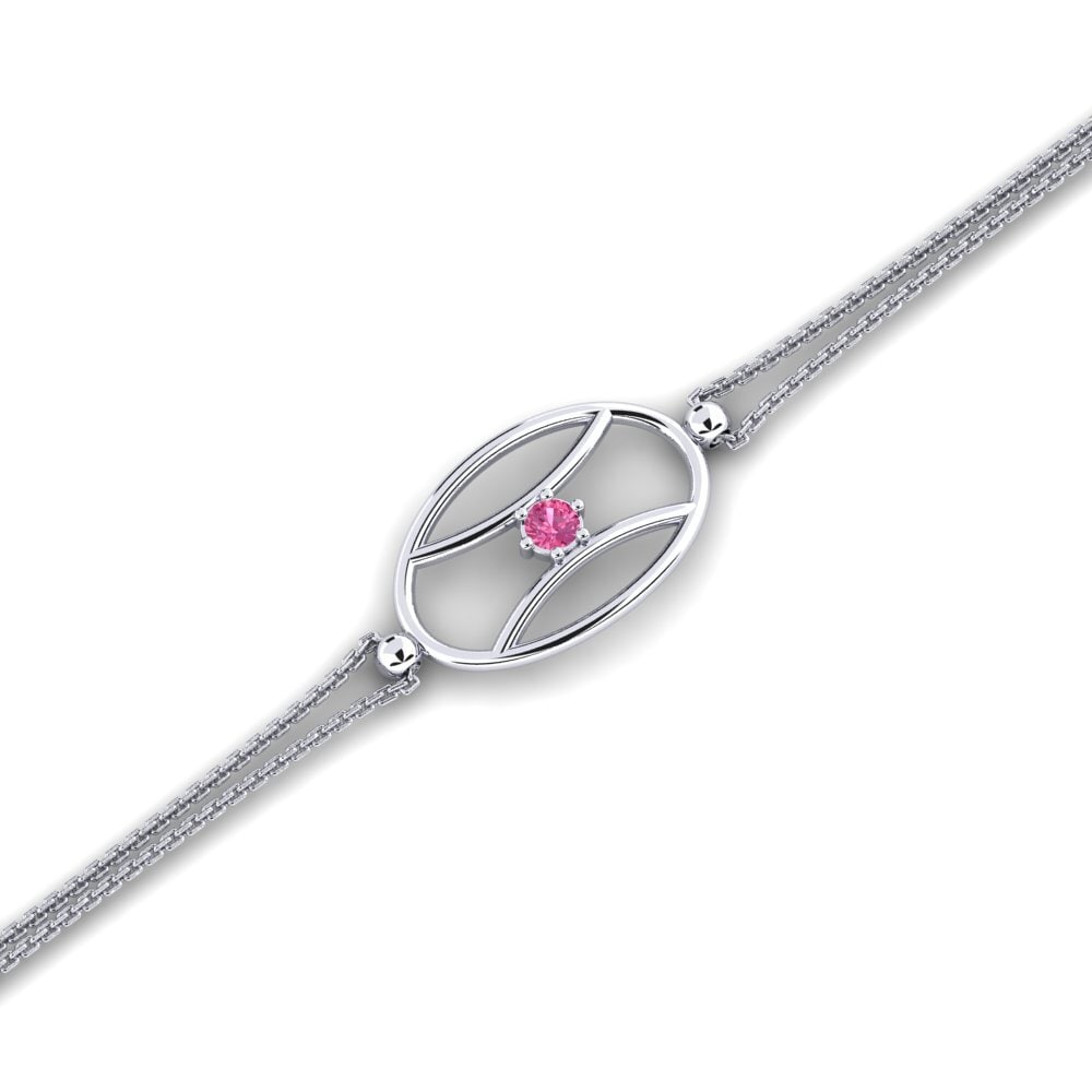 Paladio Turmalina rosa Pulsera de Mujer Fayme