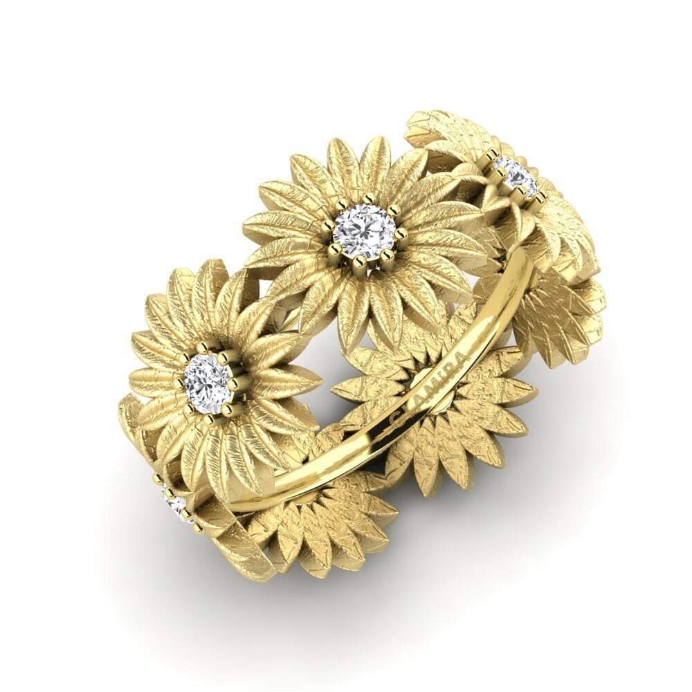 Saphir Blanc Bague Fearwe