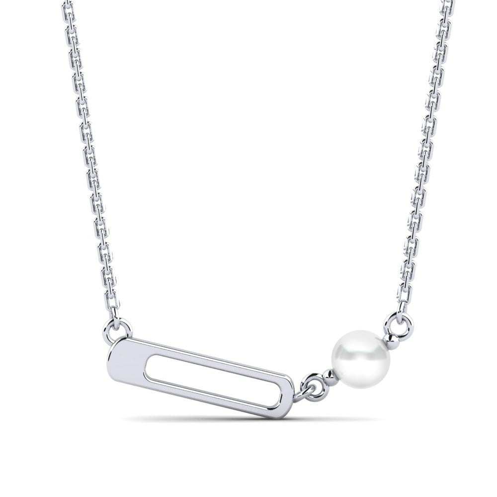 14ct White Gold Women's Necklace Febinas