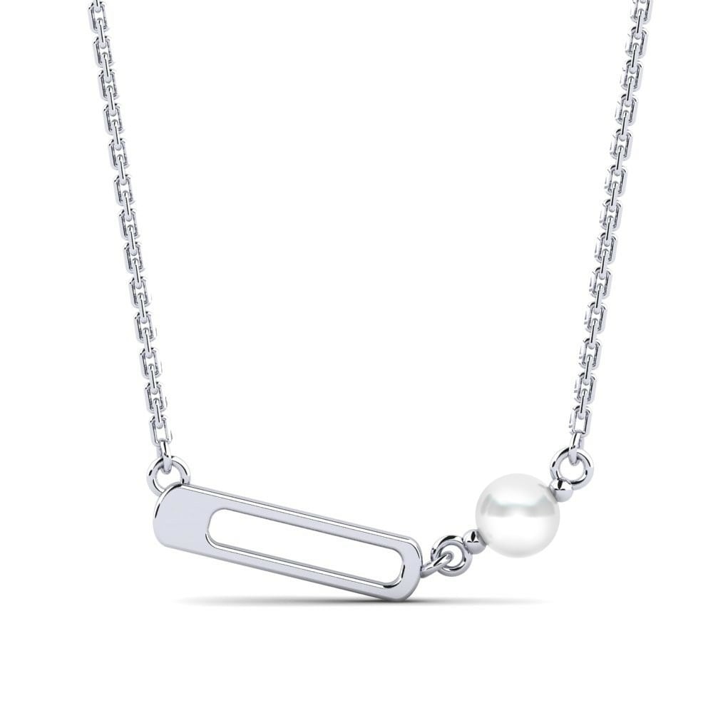 9k White Gold Women's Necklace Febinas