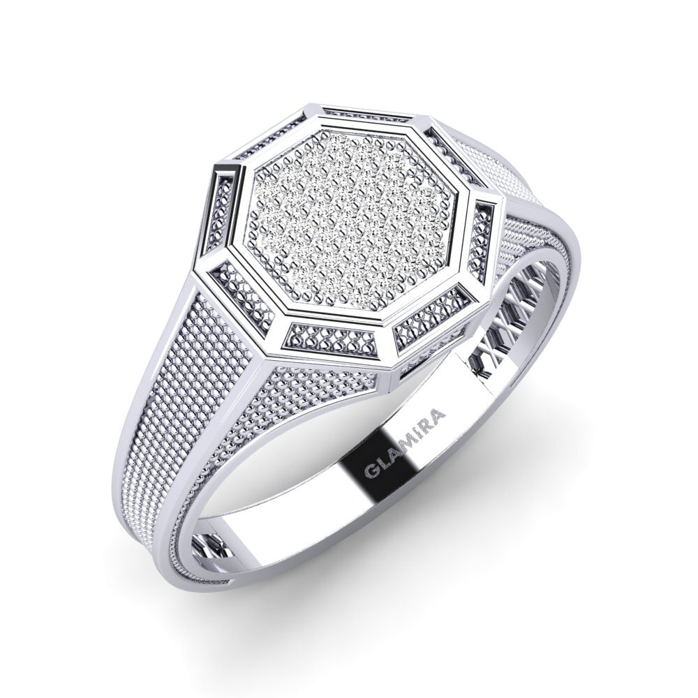 Moissanita Anillo de Hombre Fedlimid