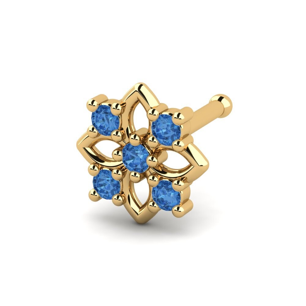 Donker Blauwe Zirkoon Neus Pin Fegabilessa