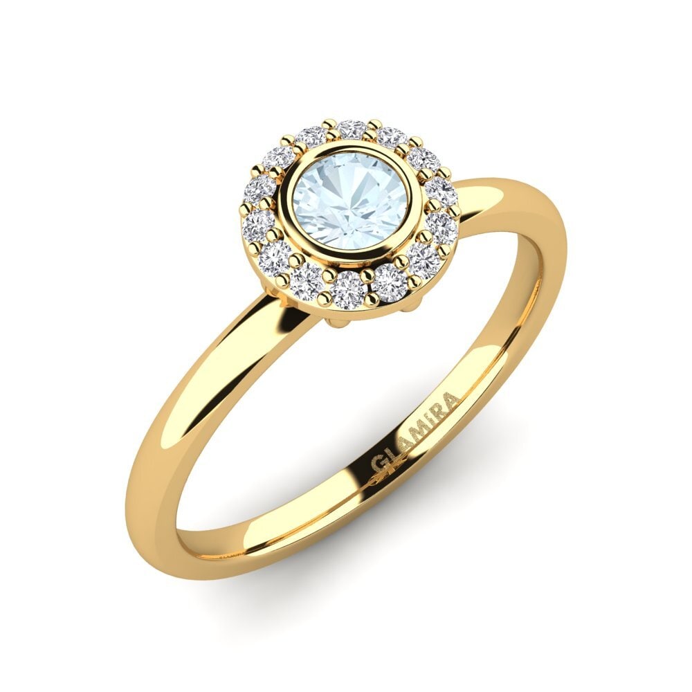Aquamarine Engagement Ring Fegurier