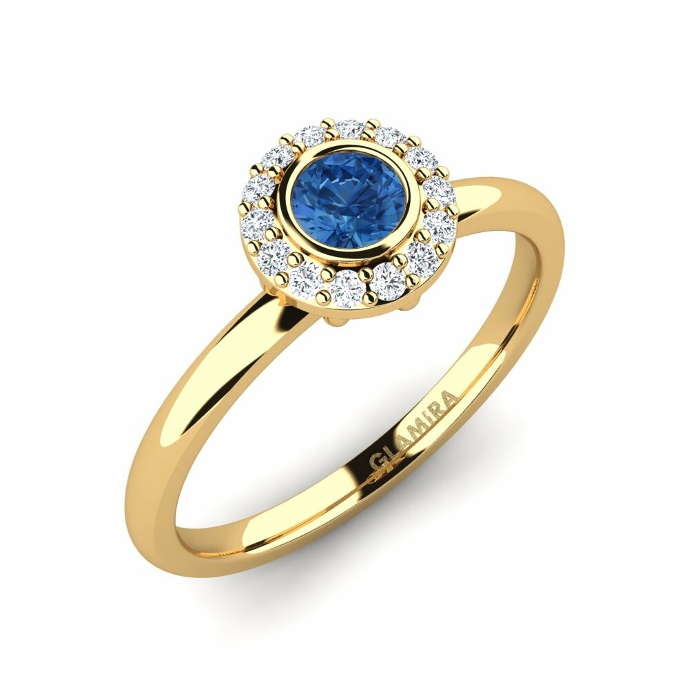 Swarovski Blue Engagement Ring Fegurier