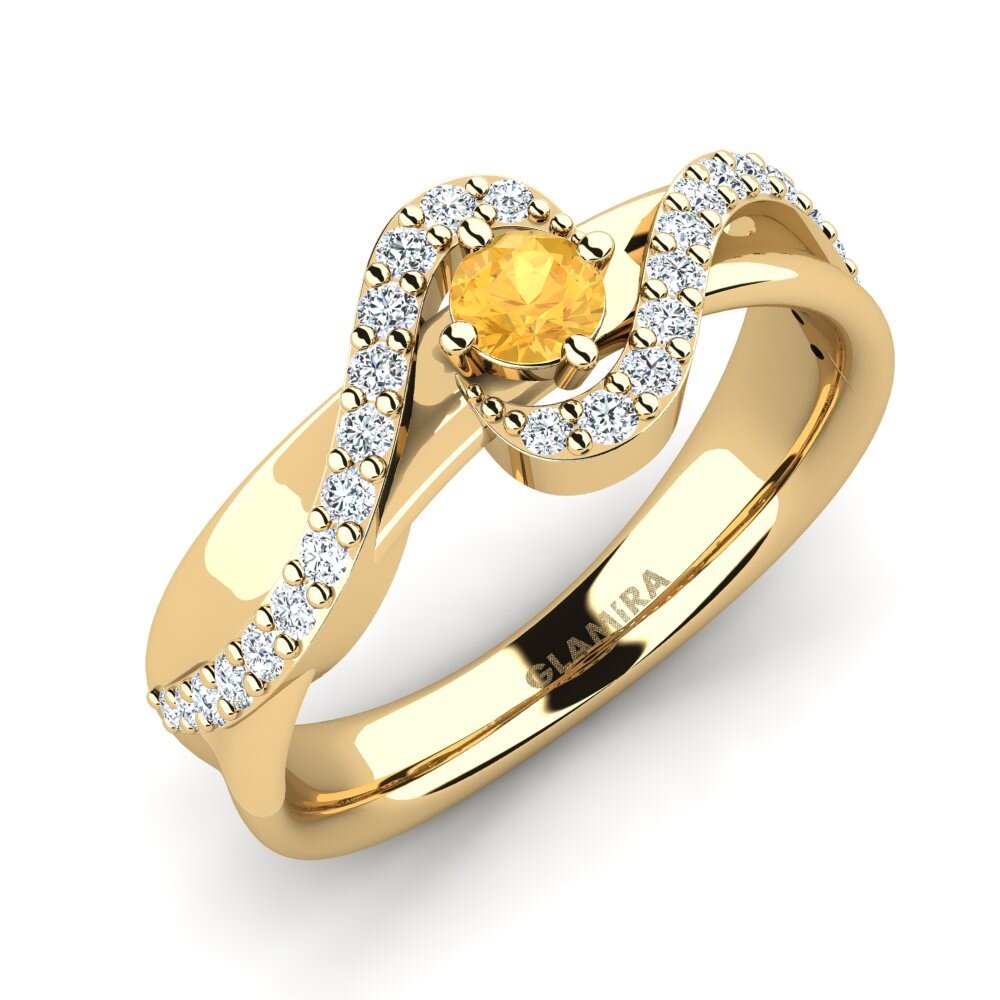 Citrine Women's Ring Feivar