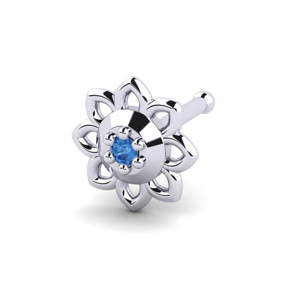 Donker Blauwe Zirkoon Neus Pin Fejumilas