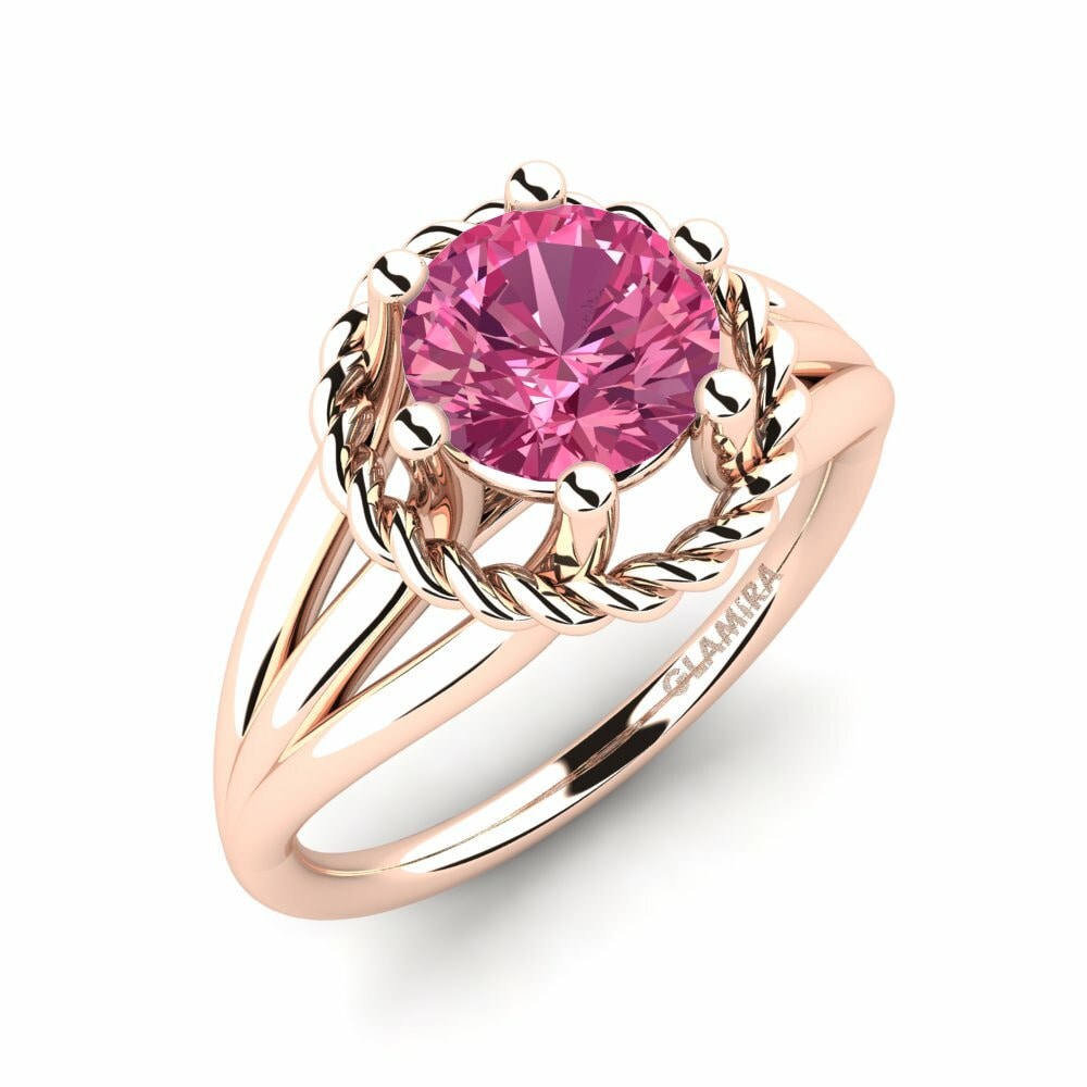 Pink Tourmaline Engagement Ring Felalty