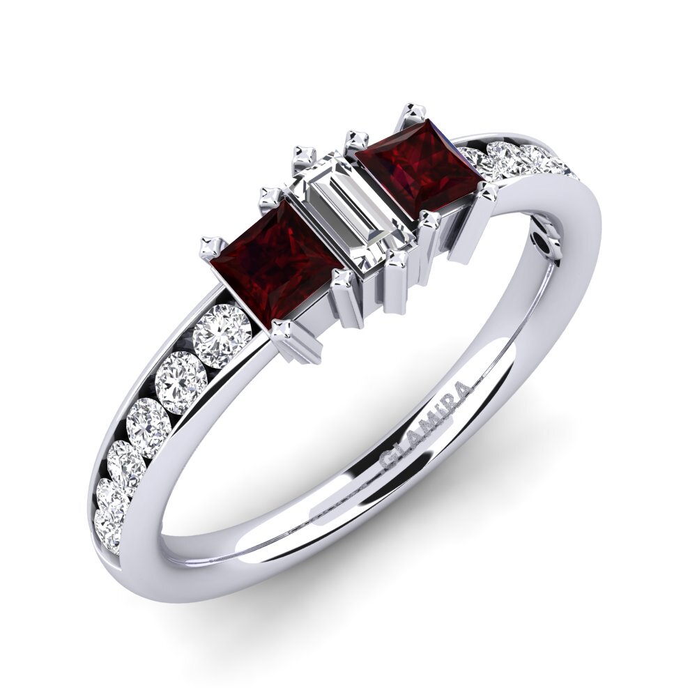 Garnet Engagement Ring Felicidad