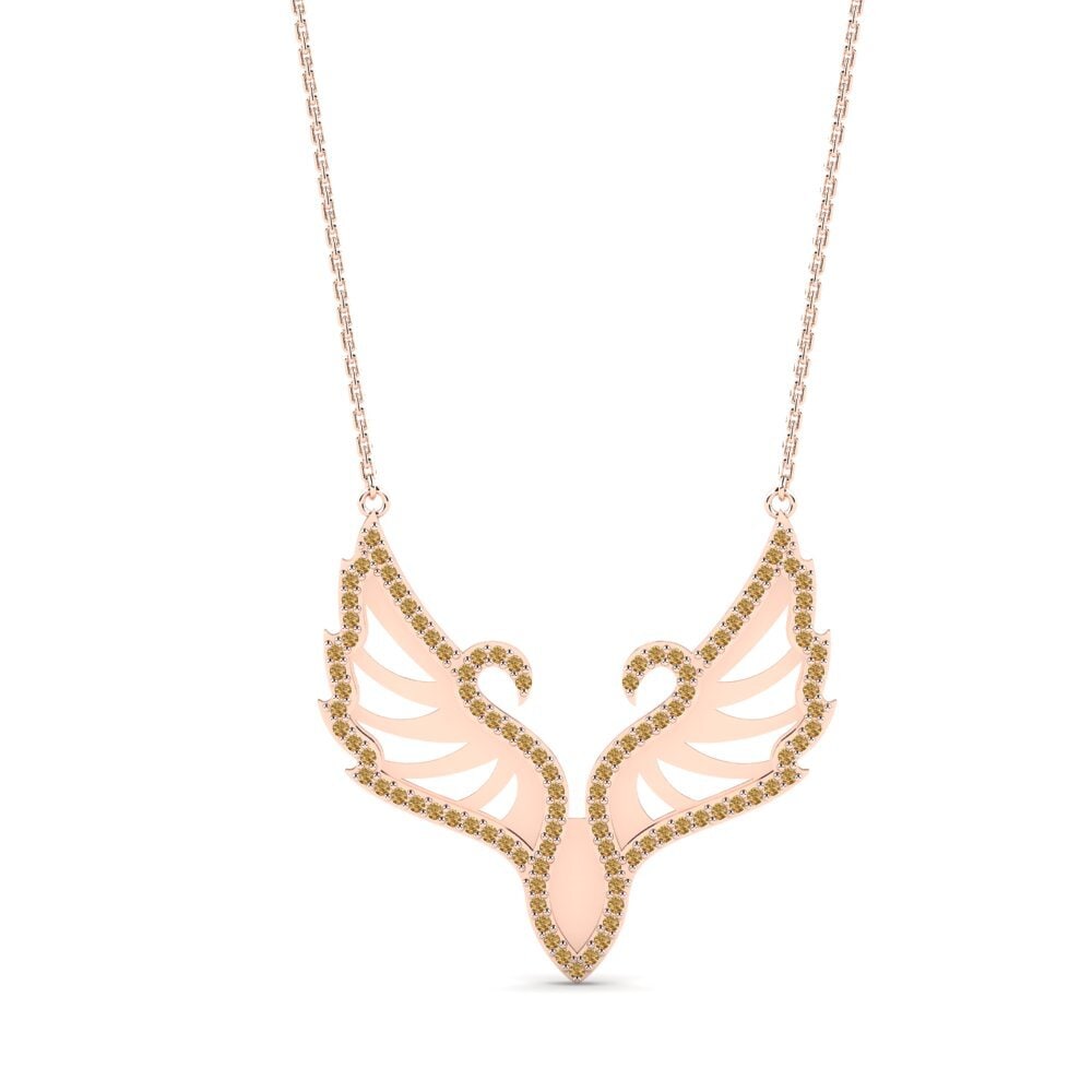 Brown Diamond Women's Necklace Femund