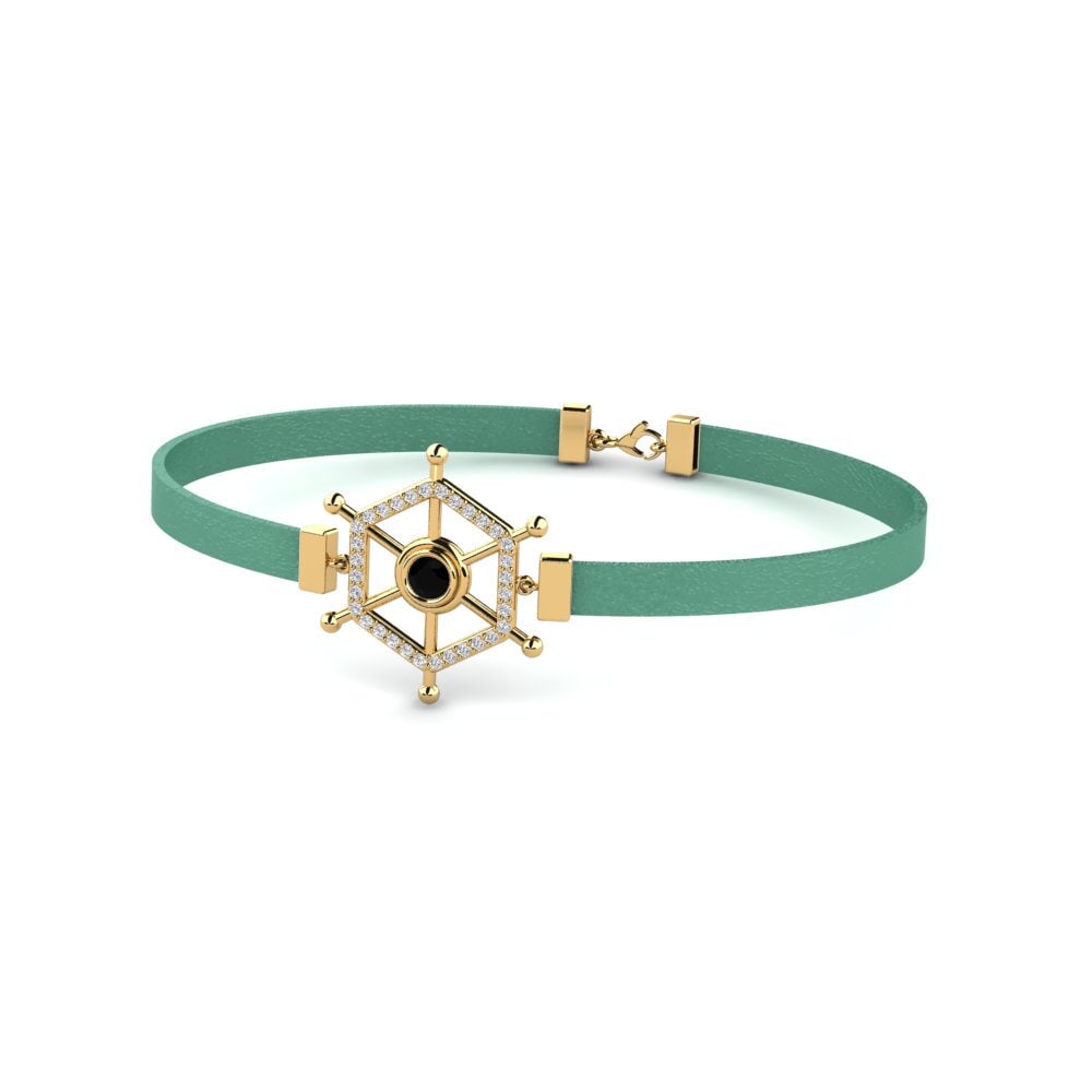 Diamante Negro Pulsera para hombre Feofan