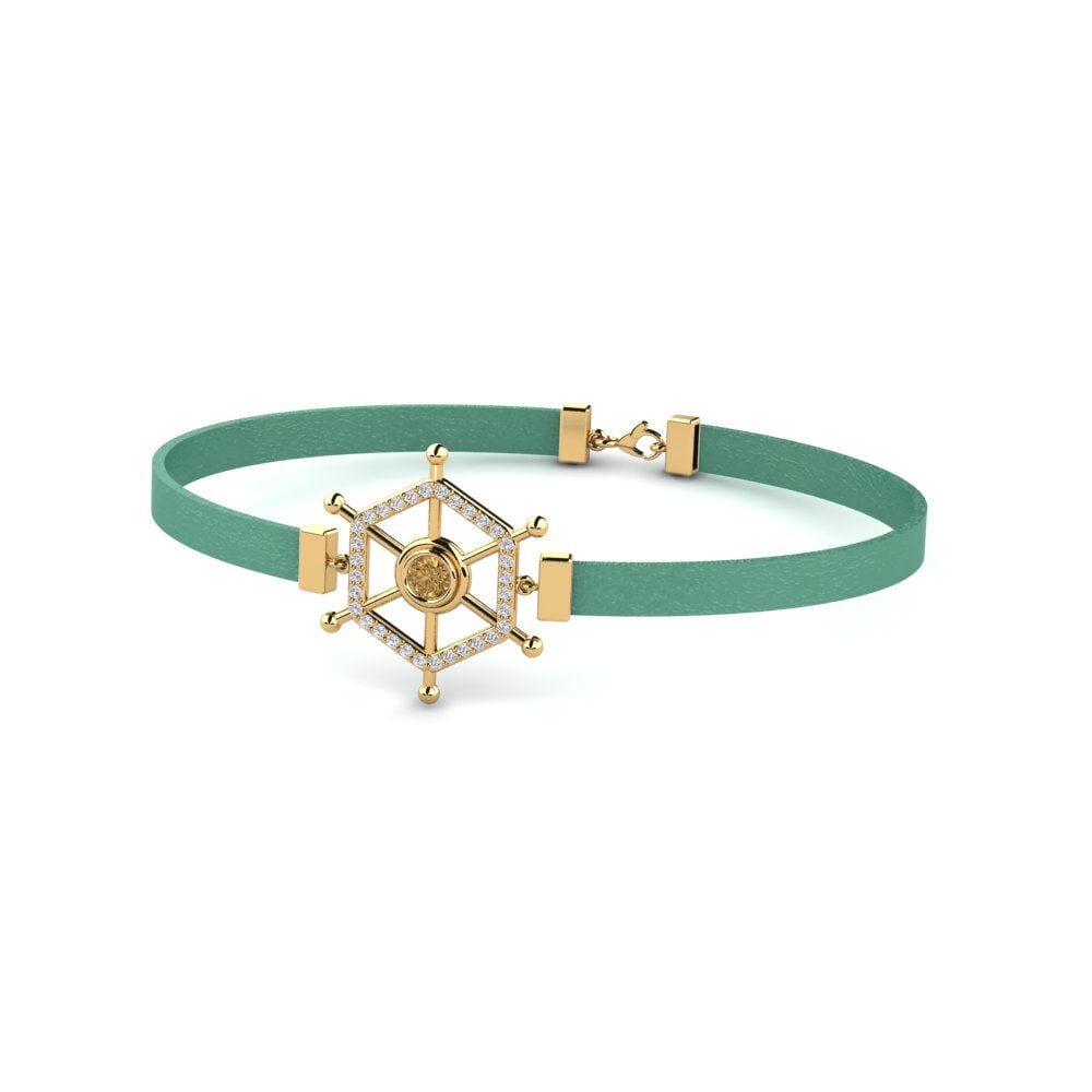 Diamante café Pulsera para hombre Feofan
