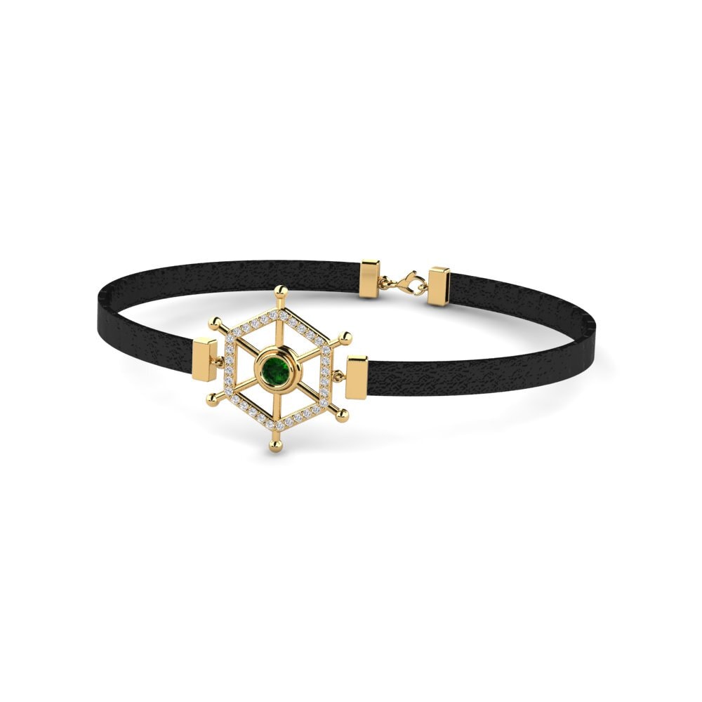 Green Tourmaline Men's Bracelet Feofan