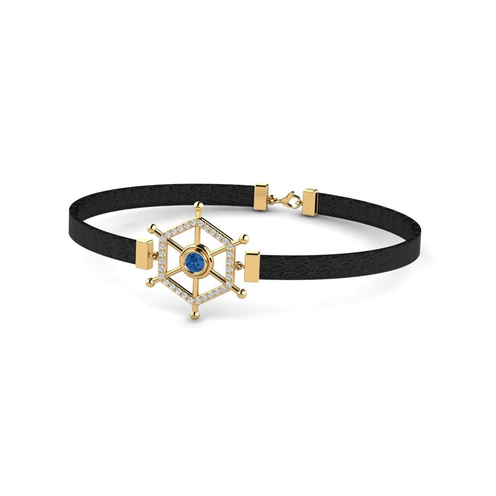 Dark Blue Zirconia Men's Bracelet Feofan
