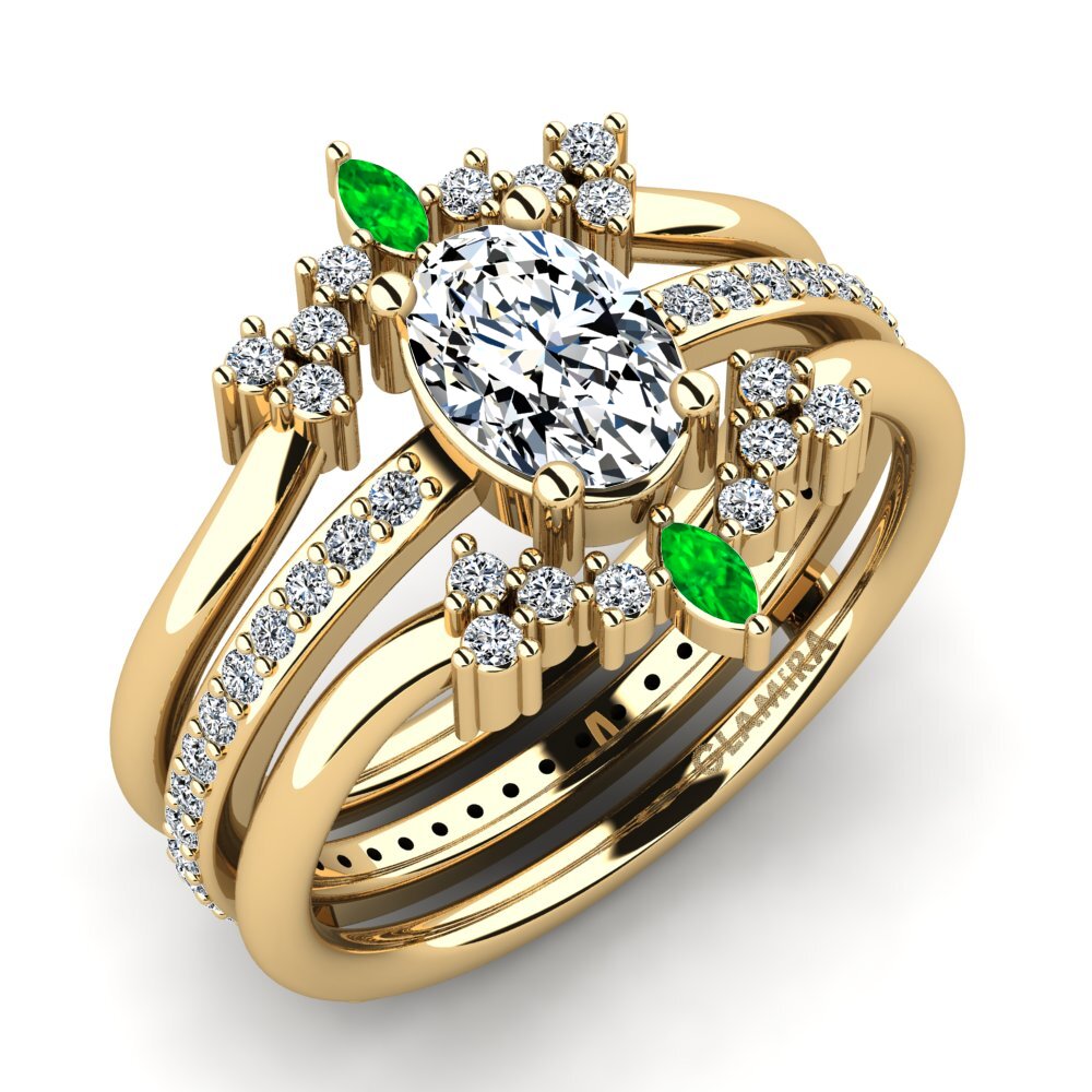 Bague Ancienne Plaquée Or Rose Avec Zircon - Taille 54 - Occasion - Style Vintage