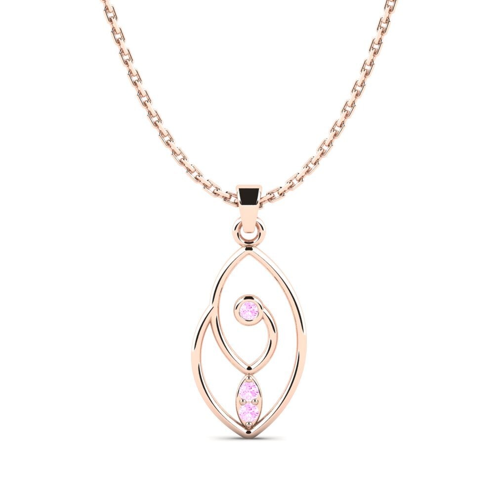 Saphir Rose Pendentif pour femme Ferejuhas