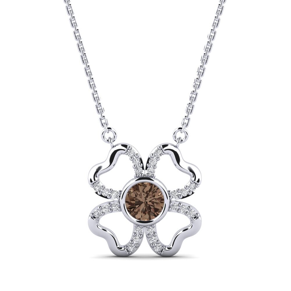 Smoky Quartz Women's Necklace Ferocactus