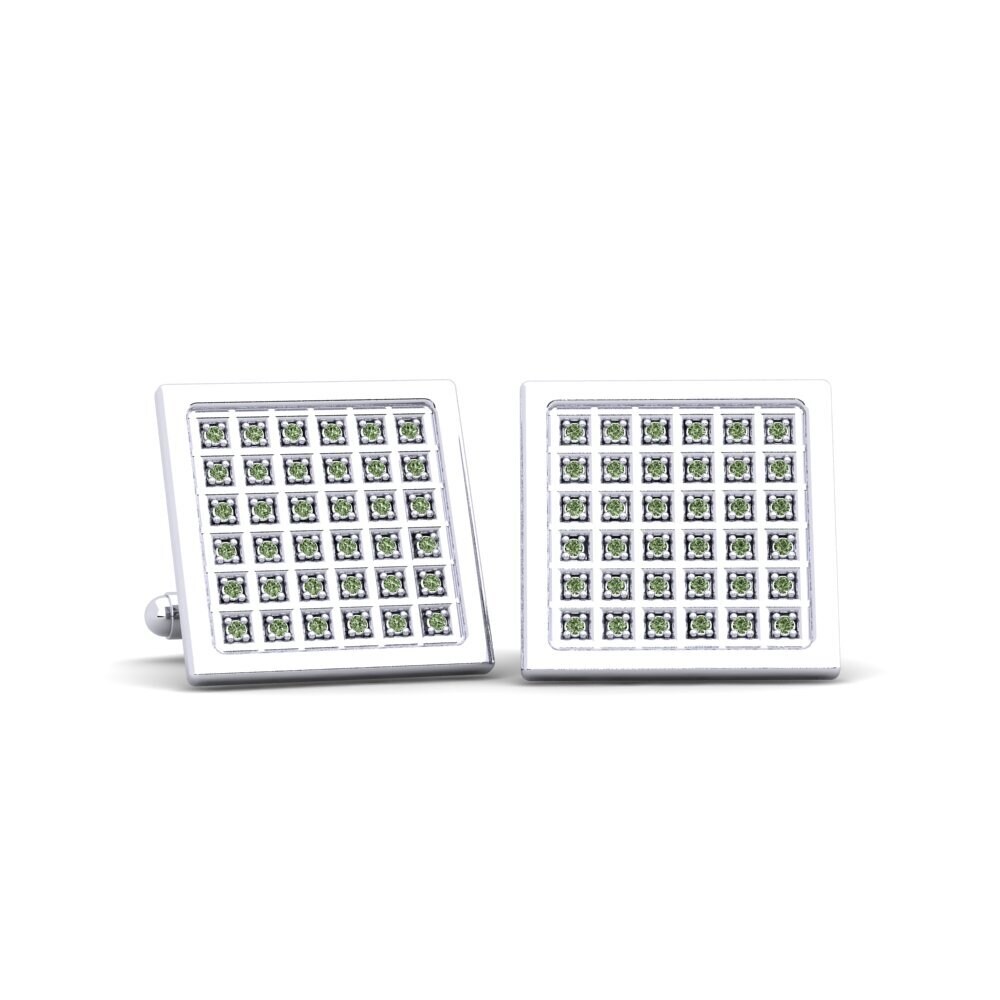 Green Diamond Cufflink Ferretie
