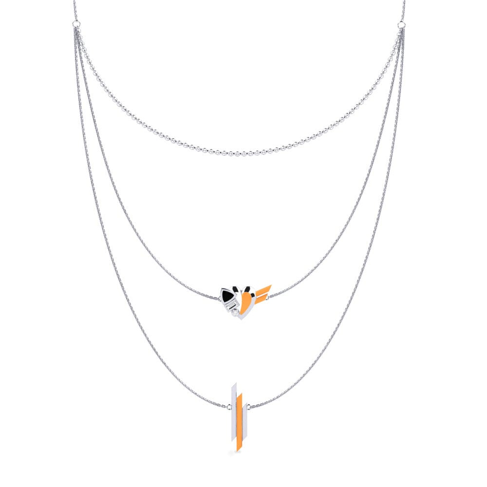 Black Sapphire Women's Necklace Festeggiare