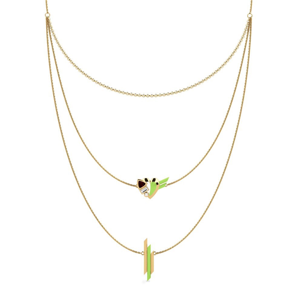 Layering Garnet Necklaces