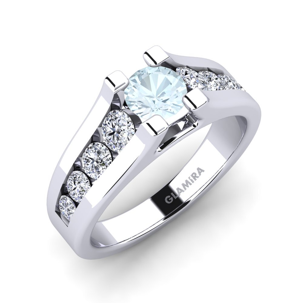 Aquamarine Engagement Ring Fidanka