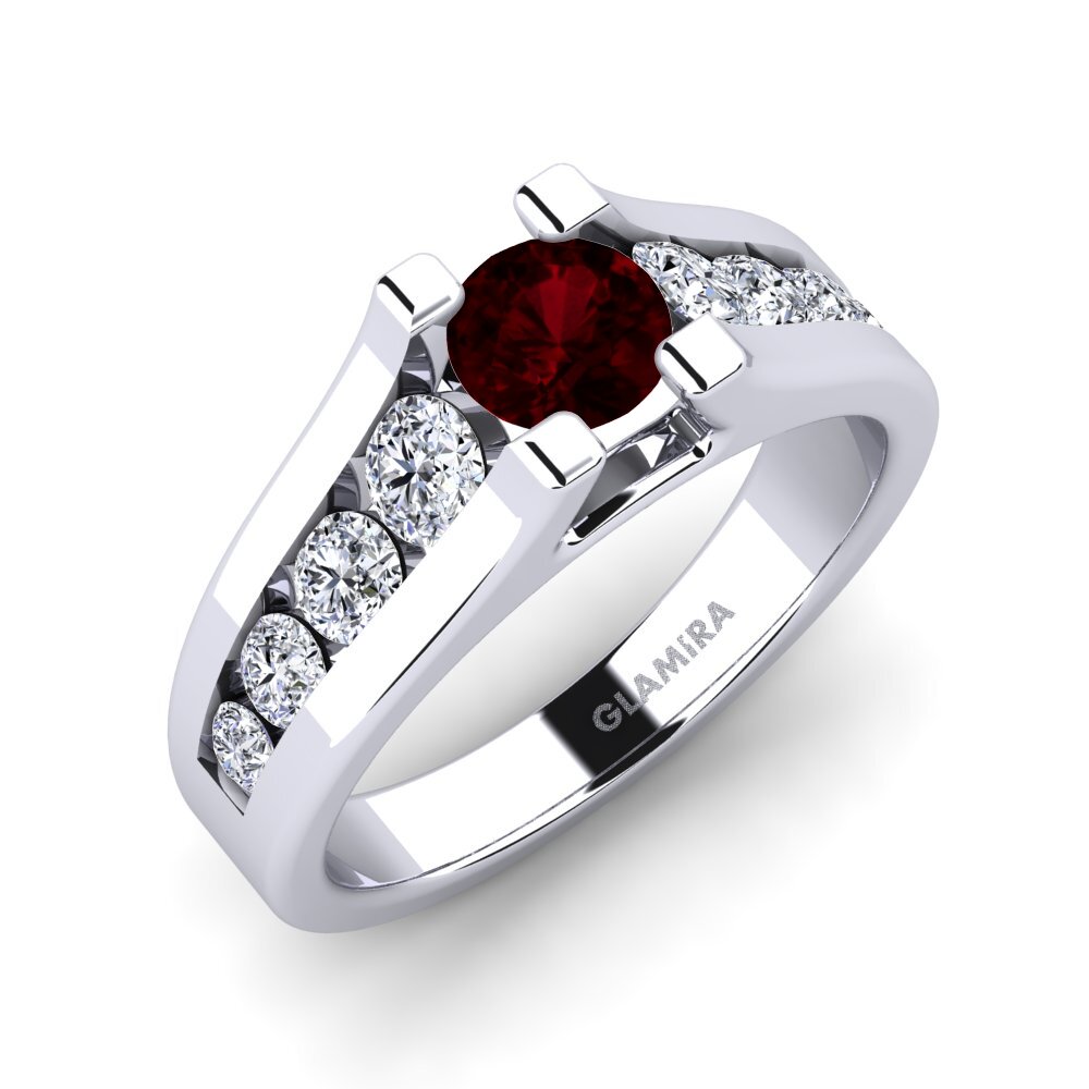 Garnet Engagement Ring Fidanka