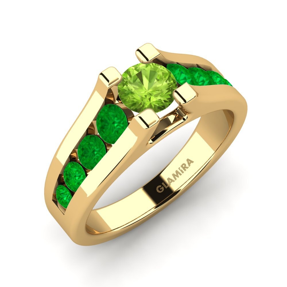 18k Yellow Gold Engagement Ring Fidanka