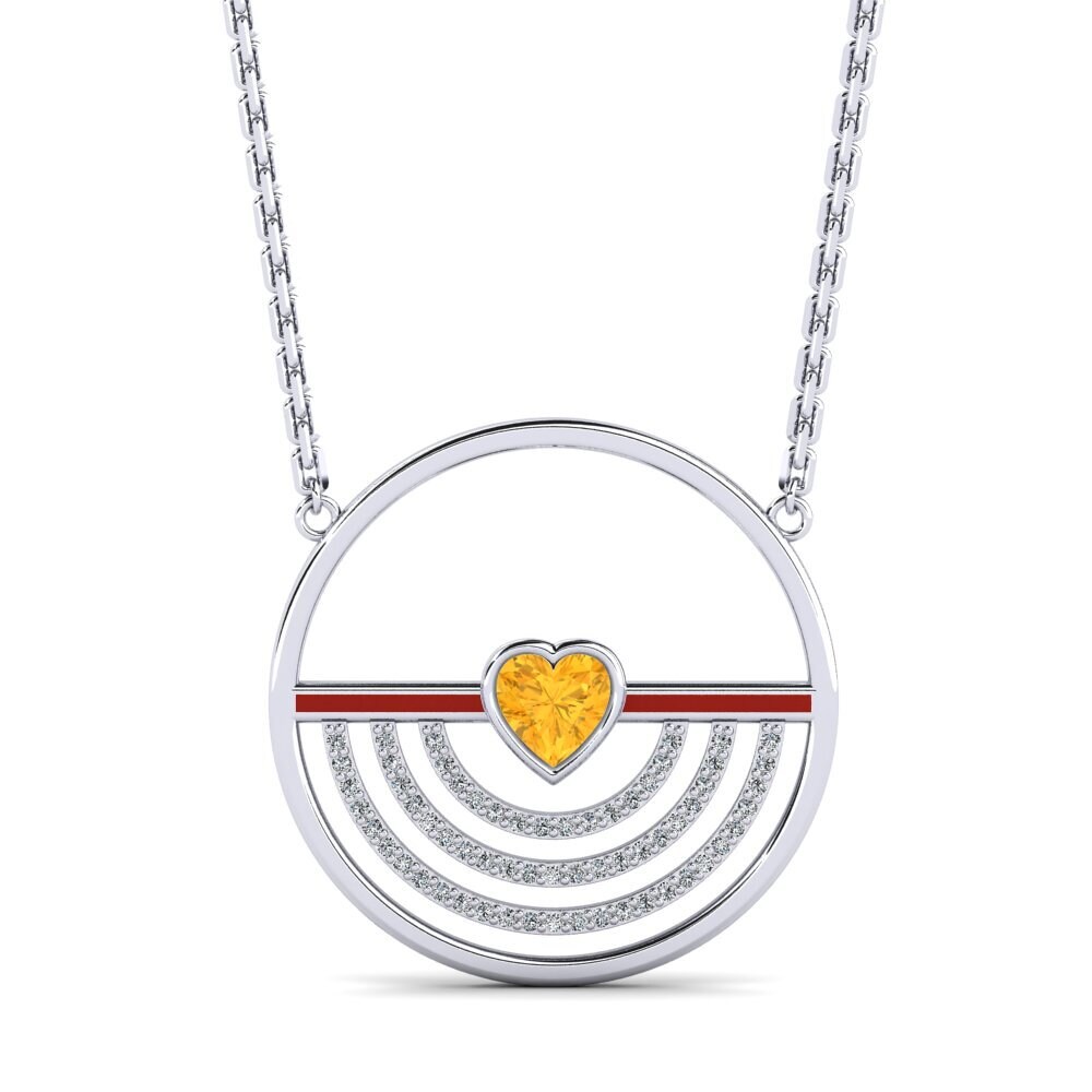 Citrine Women's Necklace Fidel