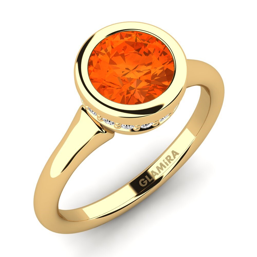 Vuur-Opal Verlovingsring Fidelia 1.0 crt