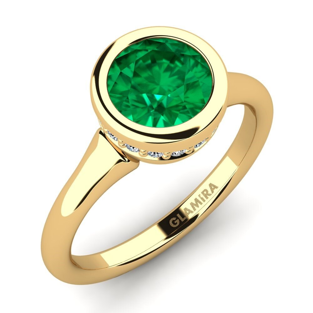 Emerald (Lab Created) Engagement Ring Fidelia 1.0 crt