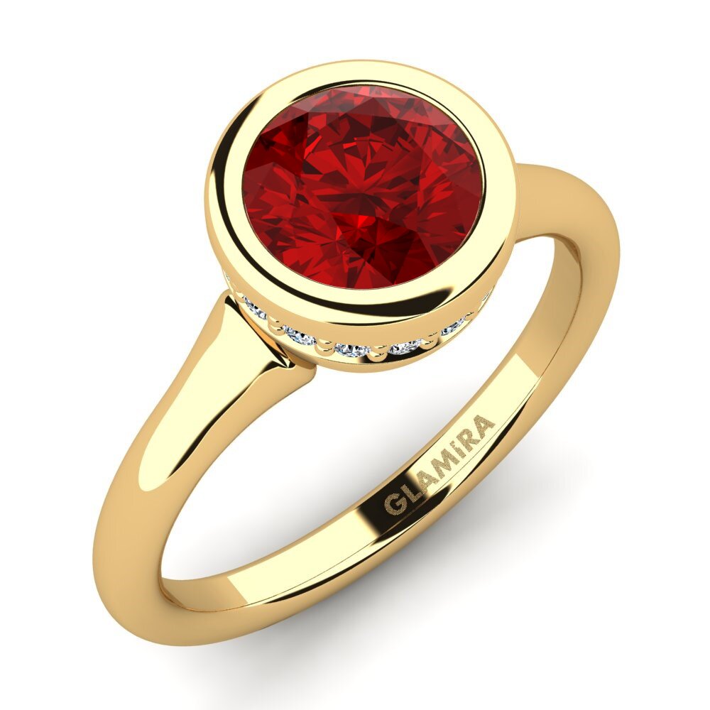 Ruby (Lab Created) Engagement Ring Fidelia 1.0 crt