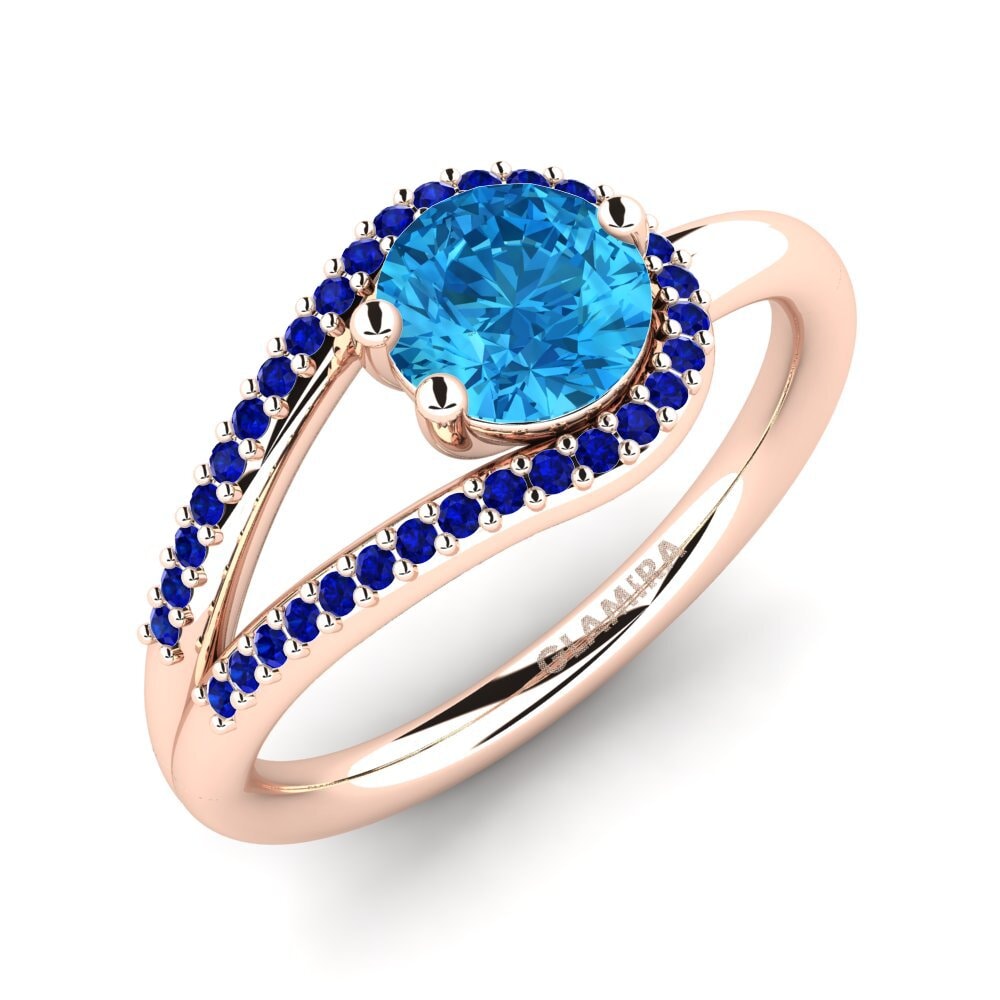 14ct Rose Gold Engagement Ring Fidelma